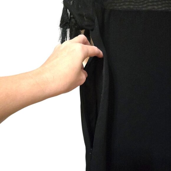 Lulus Iced Latte Black Shift Mini Dress Sz XS - Picture 8 of 11